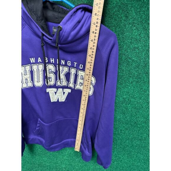 Nike University Washington Purple & Black Hoodie Sweatshirt Unisex SZ M Unisex - Picture 5 of 6